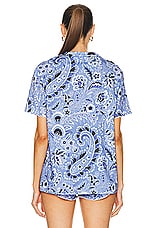 Etro T-shirt in Blue, view 3, click to view large image.