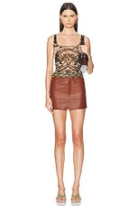Etro Tank Top in Print On Pink Base, view 4, click to view large image.