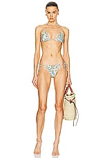 Etro Bikini Set in Green Multi, view 1, click to view large image.