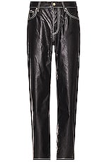Eytys Benz Vegan Leather Pants in Black, view 1, click to view large image.