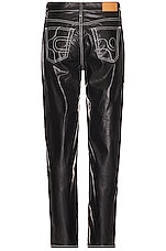 Eytys Benz Vegan Leather Pants in Black, view 2, click to view large image.