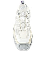 Eytys Halo Suede Sneaker in Off White, view 4, click to view large image.