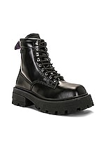 Eytys Michigan Leather Boot in Black, view 2, click to view large image.