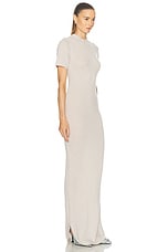 EZR Cashmere Mock Dress in Oatmeal, view 2, click to view large image.