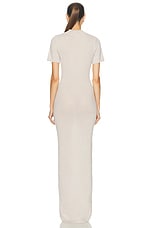 EZR Cashmere Mock Dress in Oatmeal, view 3, click to view large image.