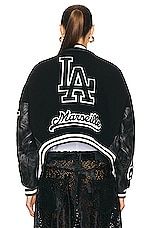 EZR Bomber Jacket in Black, view 3, click to view large image.