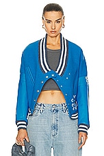 EZR Bomber Jacket in Cendre Blue, view 1, click to view large image.