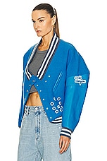 EZR Bomber Jacket in Cendre Blue, view 3, click to view large image.