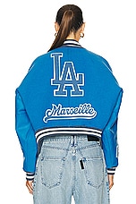 EZR Bomber Jacket in Cendre Blue, view 4, click to view large image.