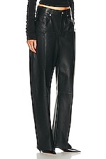 EZR Double Waistband Pant in Black, view 2, click to view large image.