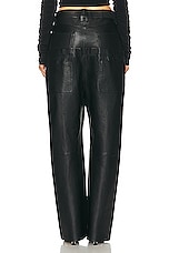 EZR Double Waistband Pant in Black, view 3, click to view large image.