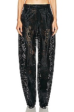 EZR Baggy Pant in Laser Cut Black, view 1, click to view large image.