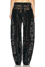 EZR Baggy Pant in Laser Cut Black, view 3, click to view large image.