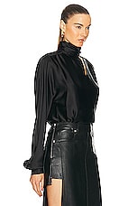 EZR Blouse in Black, view 2, click to view large image.