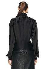 EZR Blouse in Black, view 3, click to view large image.