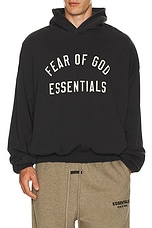 Fear of God ESSENTIALS 90'S Fit Hoodie in Vintage Black | FWRD