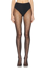 FALKE Dot Tight in Black, view 1, click to view large image.