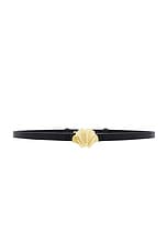 FRAME Gingko Leaf Belt in Black, view 1, click to view large image.