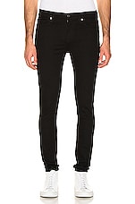 FRAME Jagger Skinny Jeans in Black, view 1, click to view large image.
