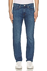 FRAME L'homme Slim Denim Jean in Blue Hills, view 3, click to view large image.