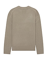 FRAME Cashmere Crew in Stone Beige, view 2, click to view large image.