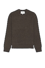 FRAME Wool Turtleneck Sweater in Mole, view 1, click to view large image.