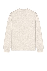 FRAME L/S Duofold Crew in Oatmeal Heather, view 2, click to view large image.