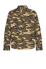 FRAME Camo Jacket in Camo & Noir, view 2, click to view large image.