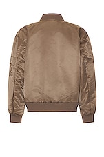 FRAME Spring Color Bomber in Taupe, view 2, click to view large image.