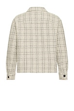 FRAME Overshirt Jacket in Off White Plaid, view 2, click to view large image.