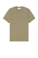 FRAME Duo Fold Tee in Dry Sage, view 1, click to view large image.