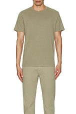 FRAME Duo Fold Tee in Dry Sage, view 4, click to view large image.