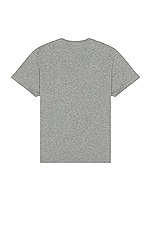 FRAME Duo Fold Tee in Heather Grey, view 2, click to view large image.