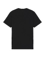 FRAME Duo Fold Tee in Noir, view 2, click to view large image.
