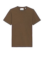 FRAME Tee in Mocha, view 1, click to view large image.