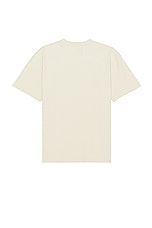 FRAME Vintage Print Short Sleeve Tee in Washed Cream, view 2, click to view large image.