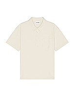 FRAME Duo Fold Polo in White Canvas, view 1, click to view large image.