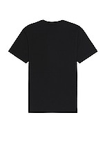 FRAME La Logo Tee in Black, view 2, click to view large image.