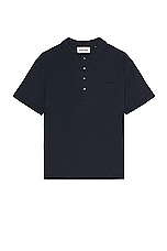 FRAME Duo Fold Polo in Navy, view 1, click to view large image.