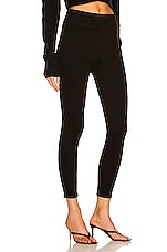 FRAME The Jetset Skinny Crop in Sheen Noir, view 2, click to view large image.