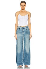 FRAME Le Jane Wide Leg in Varsity Blues, view 4, click to view large image.