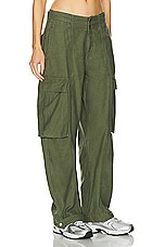 FRAME Wide Leg Cargo Pant in Poblano, view 2, click to view large image.