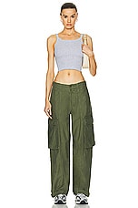 FRAME Wide Leg Cargo Pant in Poblano, view 4, click to view large image.