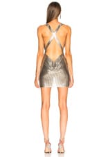 FANNIE SCHIAVONI Hailey Dress in Silver, view 3, click to view large image.