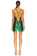 FANNIE SCHIAVONI Hailey Dress in Green, view 3, click to view large image.