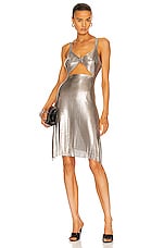 FANNIE SCHIAVONI Amira Dress in Silver, view 1, click to view large image.