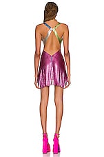 FANNIE SCHIAVONI Amira Mini Dress in Multi, view 3, click to view large image.