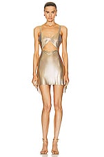 FANNIE SCHIAVONI Amira Dress 2.0 in Gold, view 1, click to view large image.