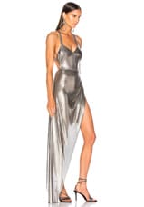 FANNIE SCHIAVONI Izabel Dress in Silver, view 2, click to view large image.