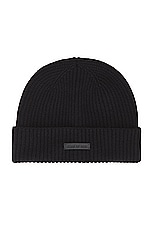 Fear of God Beanie in Black, view 1, click to view large image.
